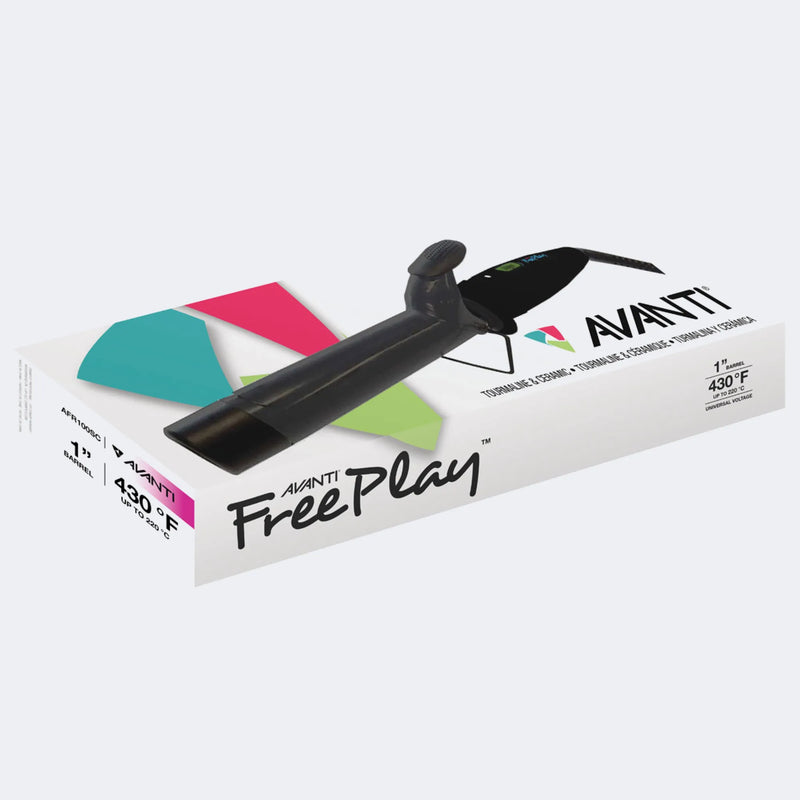 Avanti FreePlay 1" Tourmaline & Ceramic Curling Iron