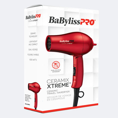 BaBylissPRO Ceramix Xtreme Ceramic Travel Hairdryer