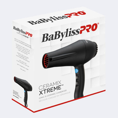 BaBylissPRO Ceramix Xtreme Ionic & Ceramic Hairdryer - Black