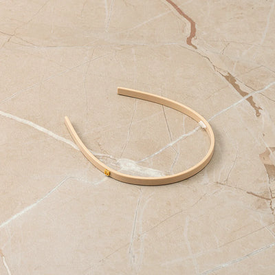 Limited Edition Acetate Headband Small Beige