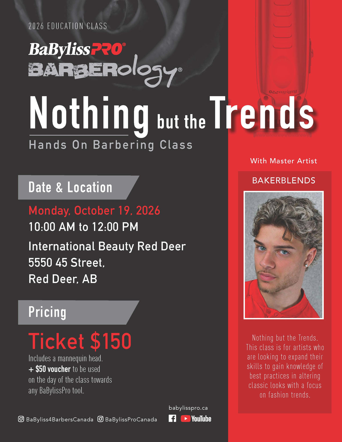 BABYLISSPRO BABEROLOGY - NOTHING BUT TRENDS- RED DEER