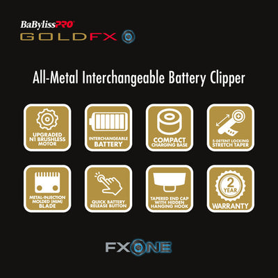 BABYLISSPRO® FXONE™ GOLDFX CLIPPER