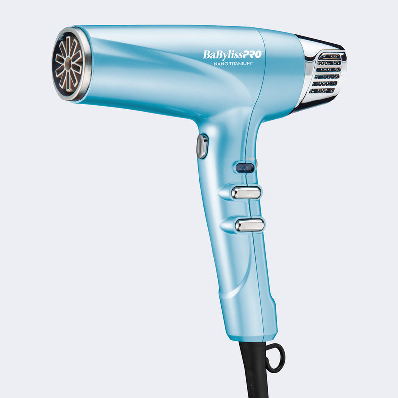 BaBylissPRO Nano-Titanium Dual Ionic High-Speed Hairdryer (Blue)