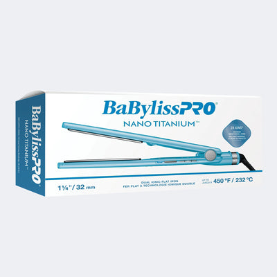 BaBylissPRO Nano-Titanium Dual Ionic 1-1/4" Flat Iron