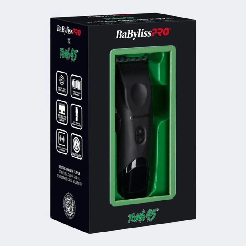 BaBylissPRO® x Tomb45® Wireless-Charging Clipper