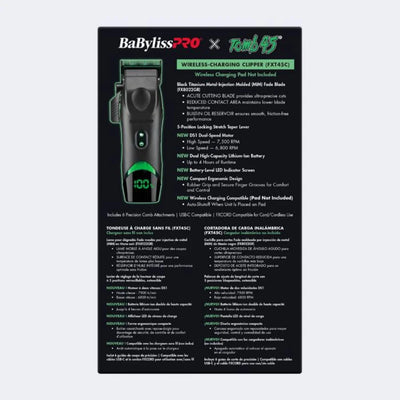 BaBylissPRO® x Tomb45® Wireless-Charging Clipper
