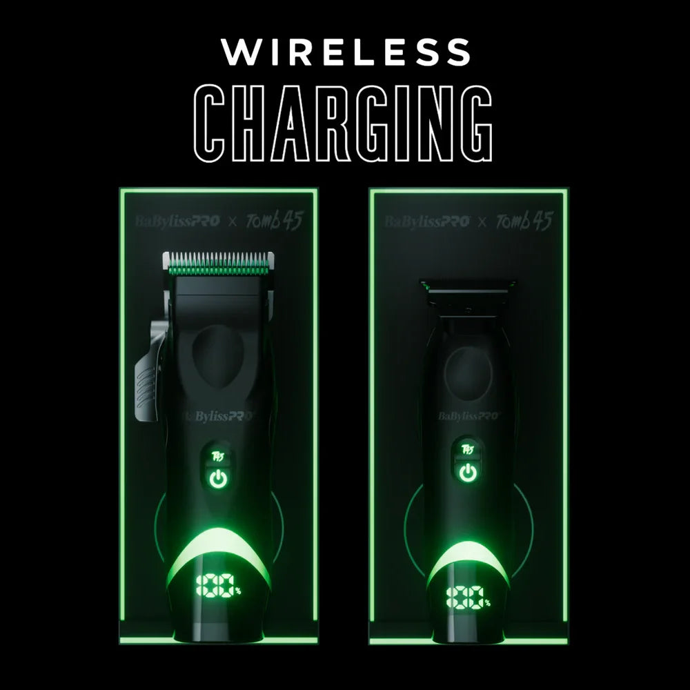 BaBylissPRO® x Tomb45® Wireless-Charging Clipper – International