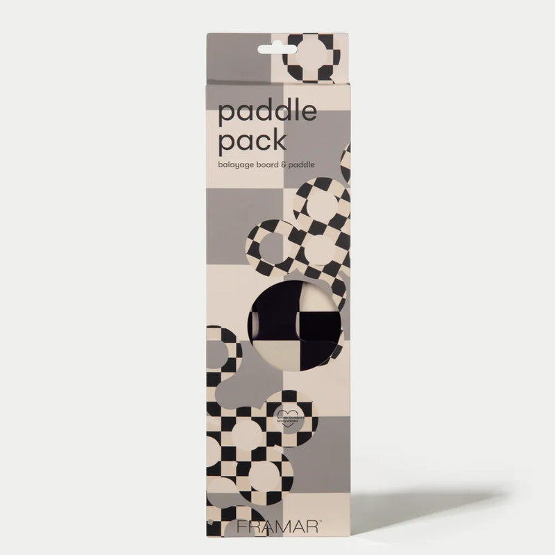 Paddle Pack -  Checked Out - Black and Cream