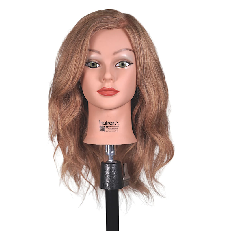 BROOKE 100% HUMAN HAIR MANNEQUIN LONG HAIR TRAINING HEAD