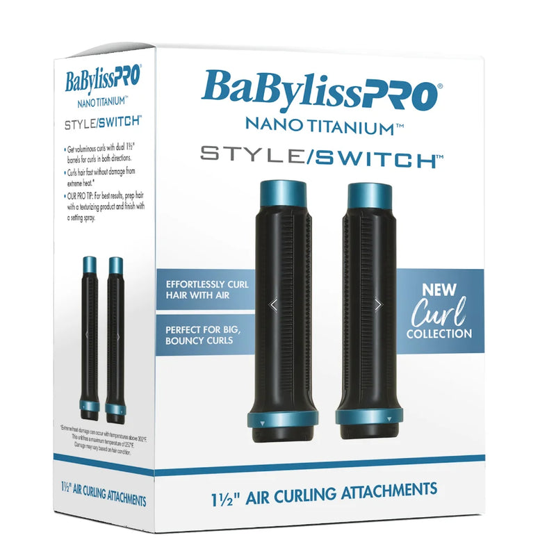 BaBylissPRO Nano Titanium - StyleSwitch - Ionic Multi-Styler & Dryer with Attachment