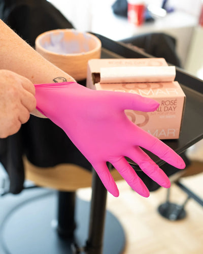 Pink Paws Nitrile Gloves - Powder Free - 1pcs