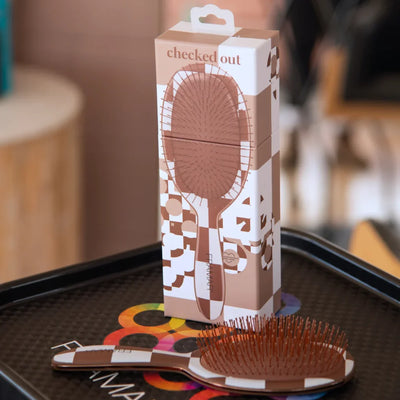 Detangle Brush - Checked Out - Chocolate