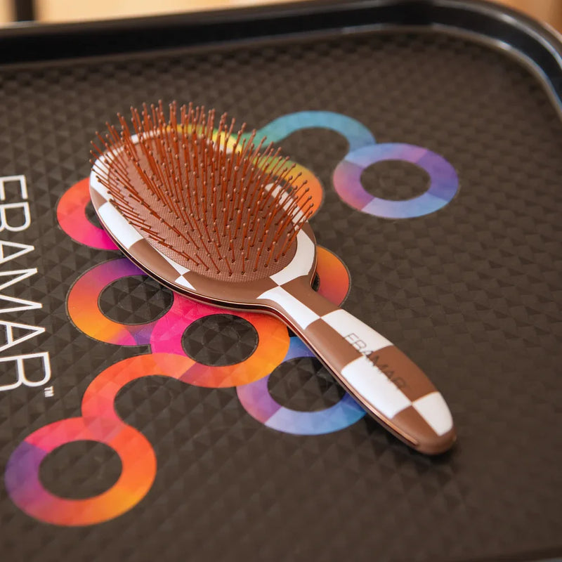 Detangle Brush - Checked Out - Chocolate