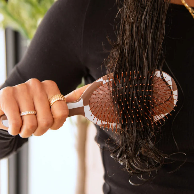 Detangle Brush - Checked Out - Chocolate