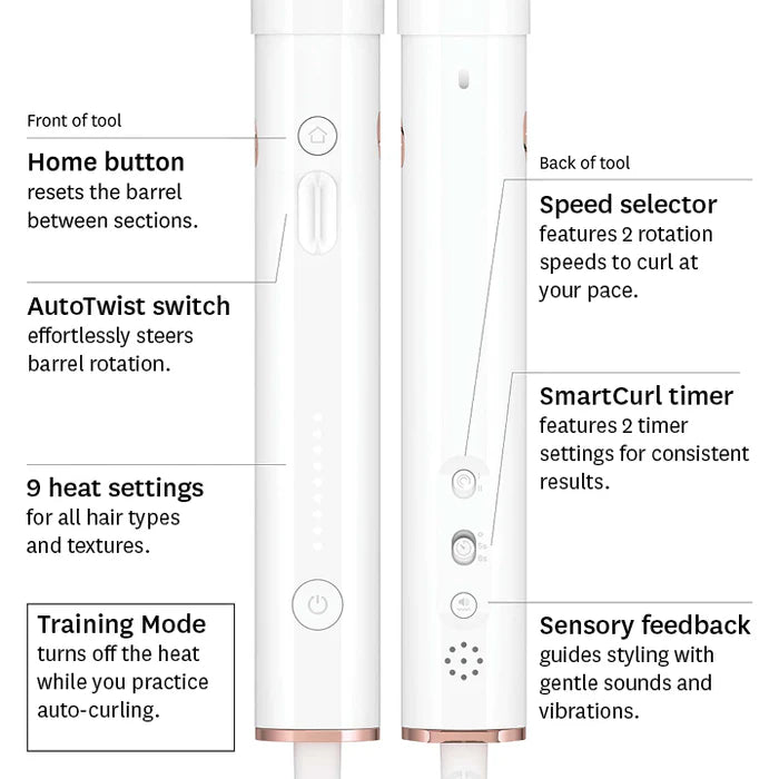 T3 STYLING - CURLWRAP 1" Automatic Rotating Curling Iron