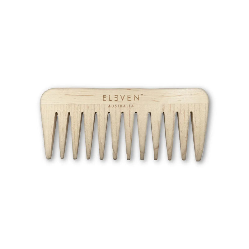 Wooden Wide Tooth Comb In Box