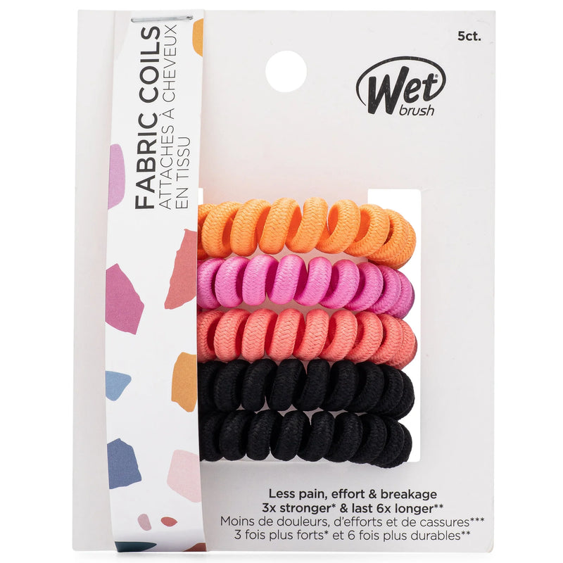 Wet Brush - Fabric Coils 5pc Pink Solids