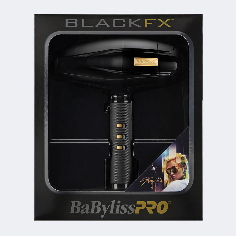 BaBylissPRO Limited Edition BlackFX Influencer High-Performance Turbo Hairdryer