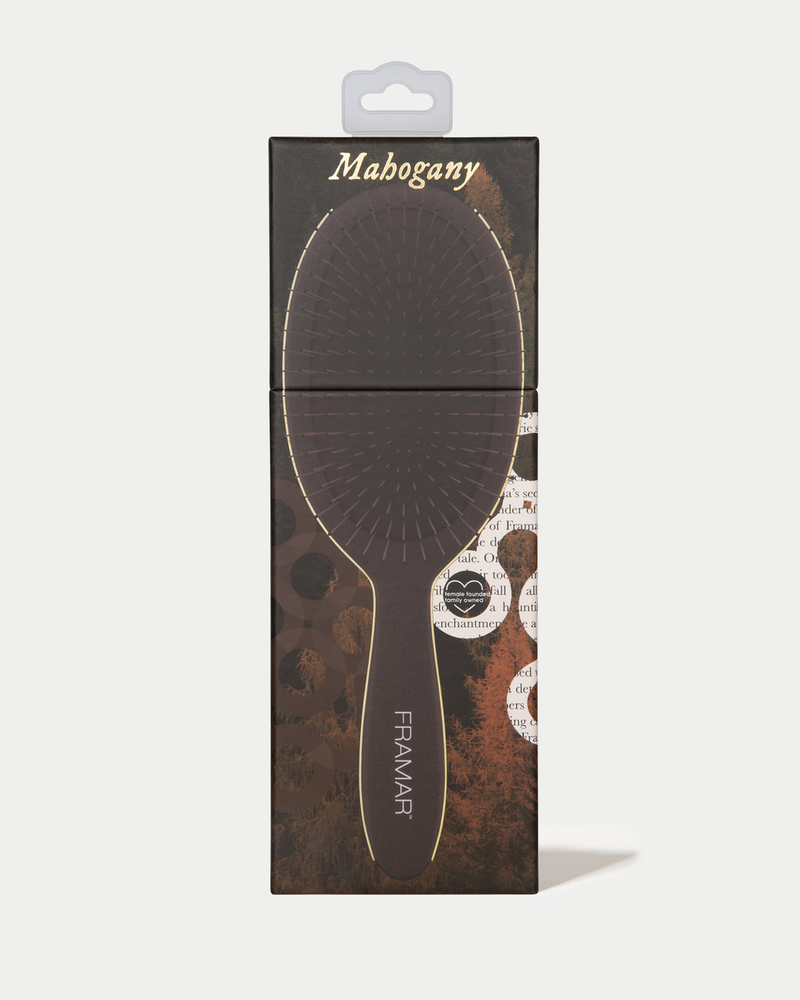 Mahogany - Detangle Brush - DARK ACADEMIA