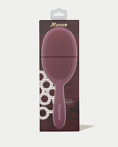 Maroon - Detangle Brush - DARK ACADEMIA