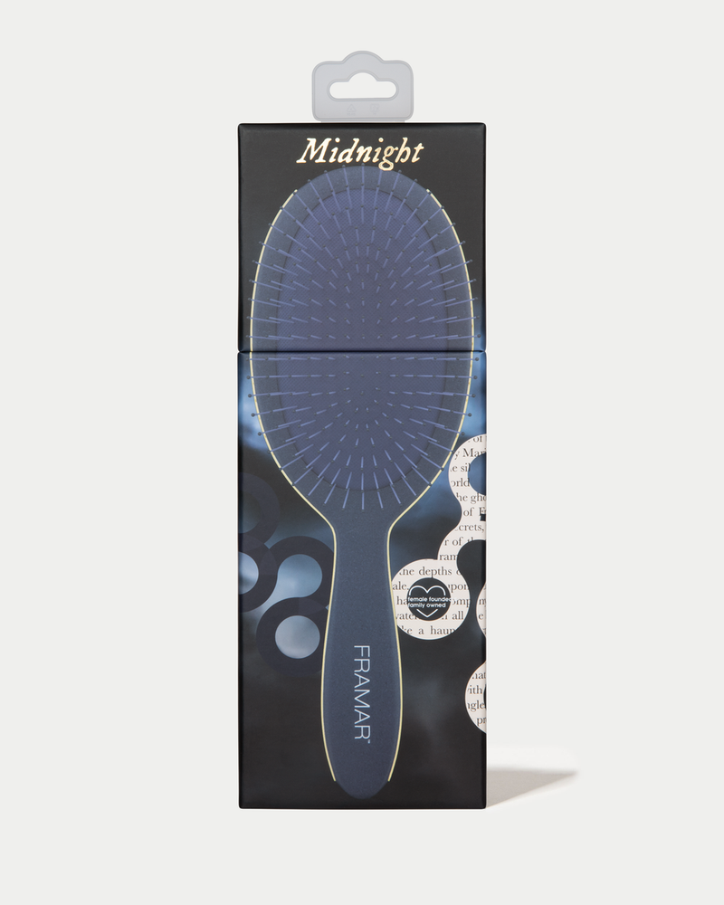 LE. DETANGLE BRUSH - WHEAT FIBRE - MIDNIGHT - DARK ACADEMIA