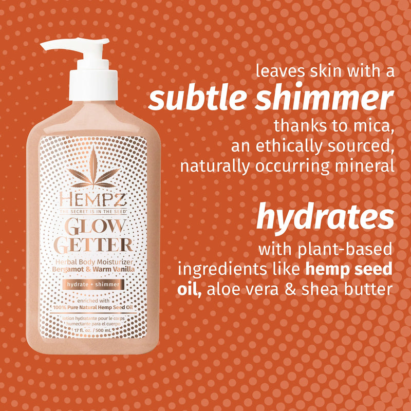 Glow Getter Herbal Body Moisturizer with Shimmer