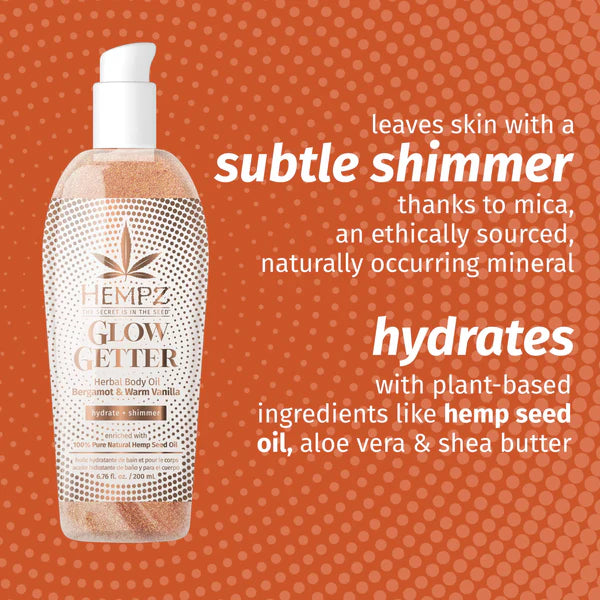 Glow Getter Herbal Body Oil with Shimmer