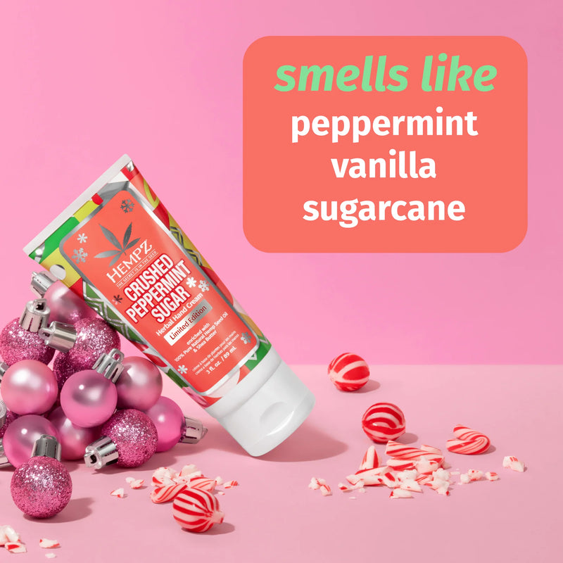 Crushed Peppermint Sugar Herbal Hand Cream - 89ml/3oz