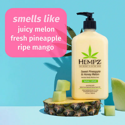 HEMPZ - SWEET PINEAPPLE & HONEY BODY CREAM - 500ml/17oz