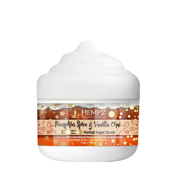 HEMPZ - Pumpkin Spice & Vanilla Chai Herbal Sugar Scrub - 110g/4oz