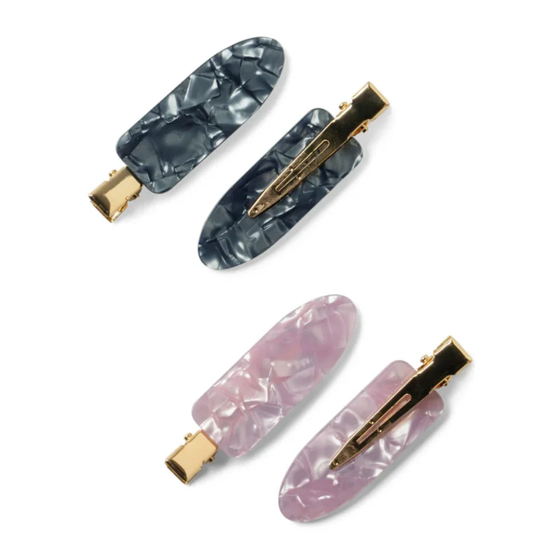 High Standards Creasless Hair Clips - Assorted Color - 1 set (4 pc)