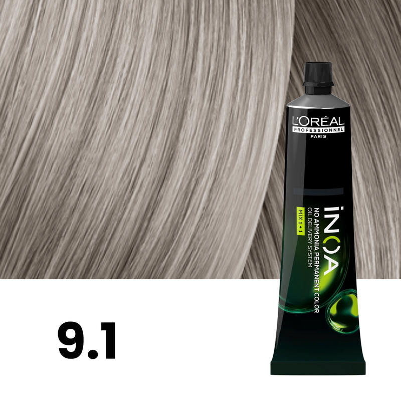 9.1/9B - Very Light Ash Blonde - Inoa Blues & Greens