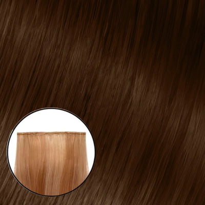 Ideal Hybrid Weft - Straight - (#4)-Maryann - Natural - Dark Golden Brown - 18.5"