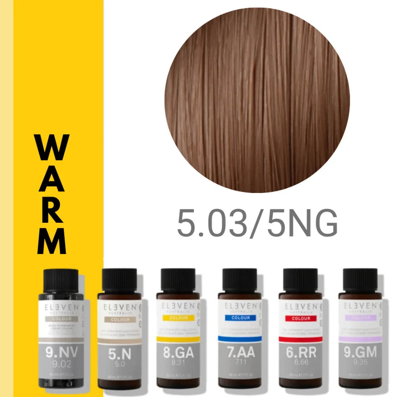 5.03/5.NG - Warm Light Brown Natural Gold - Eleven Color Liquid Color - 60ml