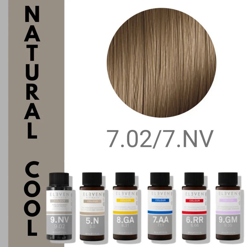 7.02/NV - Medium Blonde Natural Violet - Eleven Color Liquid Color - 60ml
