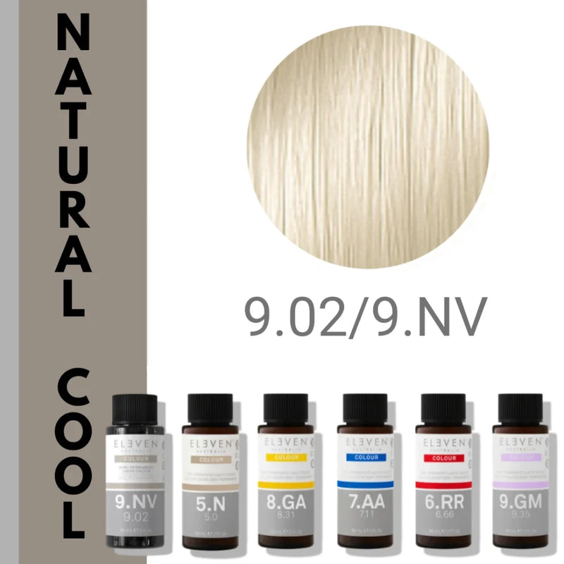 9.02/NV - Very Light Blonde Natural Violet - Eleven Color Liquid Color - 60ml