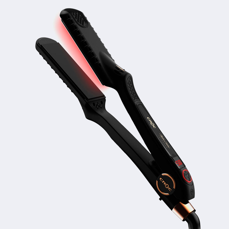 CROC Masters Collection 1 1 2 Black Titanium Infrared Flat Iron International Beauty Services Supplies