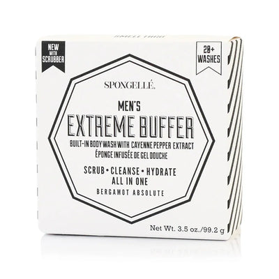 20+ Men's Extreme Buffer | Black Scrubber - BERGAMOT ABSOLUTE