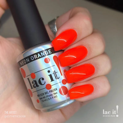 Lac It Gel Polish - Neon Orange - 15ml