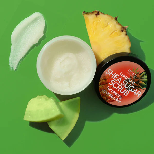 HEMPZ - Sweet Pineapple & Honey Melon Herbal Sugar Scrub - 176g/7.3oz