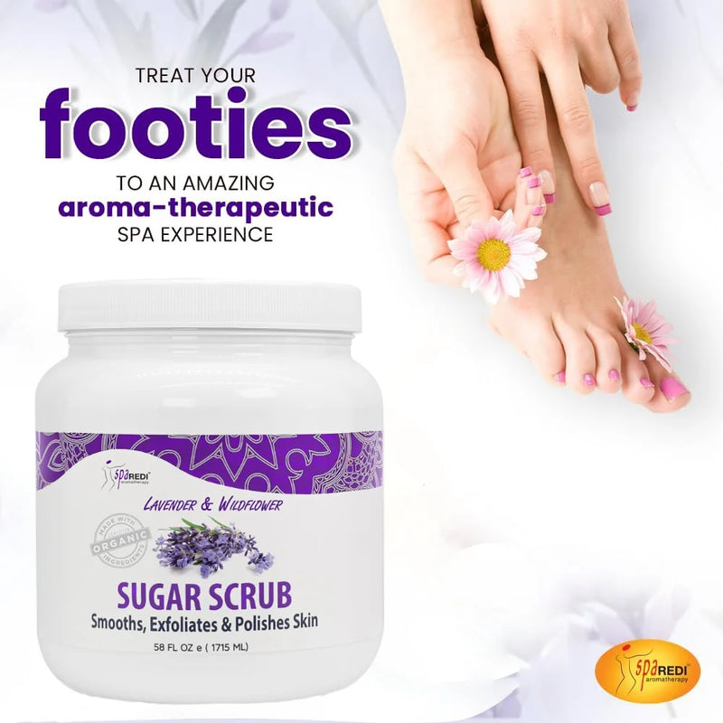 SPA REDI - Sugar Scrub - Lavender & Wildflower - 58oz