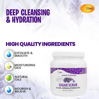 SPA REDI - Sugar Scrub - Lavender & Wildflower - 58oz