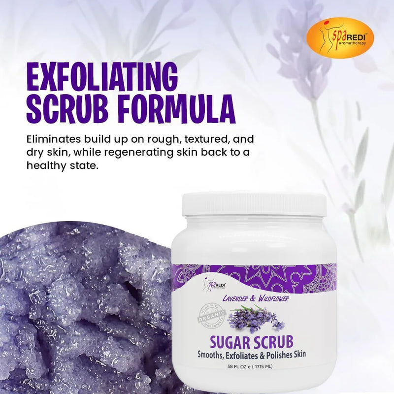 SPA REDI - Sugar Scrub - Lavender & Wildflower - 58oz