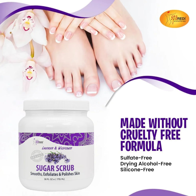 SPA REDI - Sugar Scrub - Lavender & Wildflower - 58oz