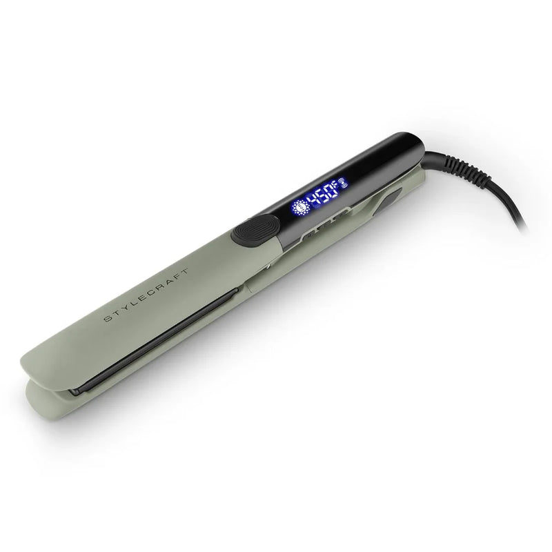 StyleCraft Sage Flat Iron - Professional Titanium Plates 1" Inch Flat Iron