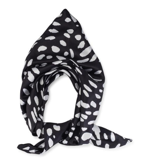 Wet Brush - HEAD SCARF 1PC - BLACK PAINT STROKES