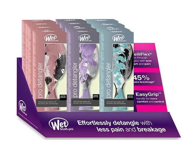 Wet Brush - PRO DETANGLER - Inked Impressions 9pc Display