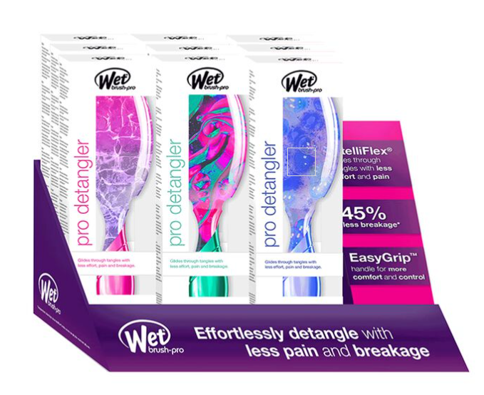 Wet Brush - PRO DETANGLER - Neon Glow - 9PC DISPLAY