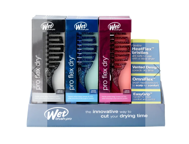 Wet Brush - PRO FLEX DRY -MINERAL SPARKLE DISPLAY - EMPTY 9PC