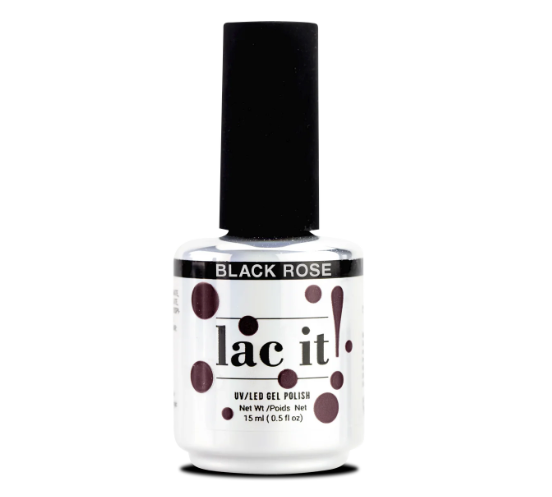 LAC IT GEL POLISH - BLACK ROSE - 15ml